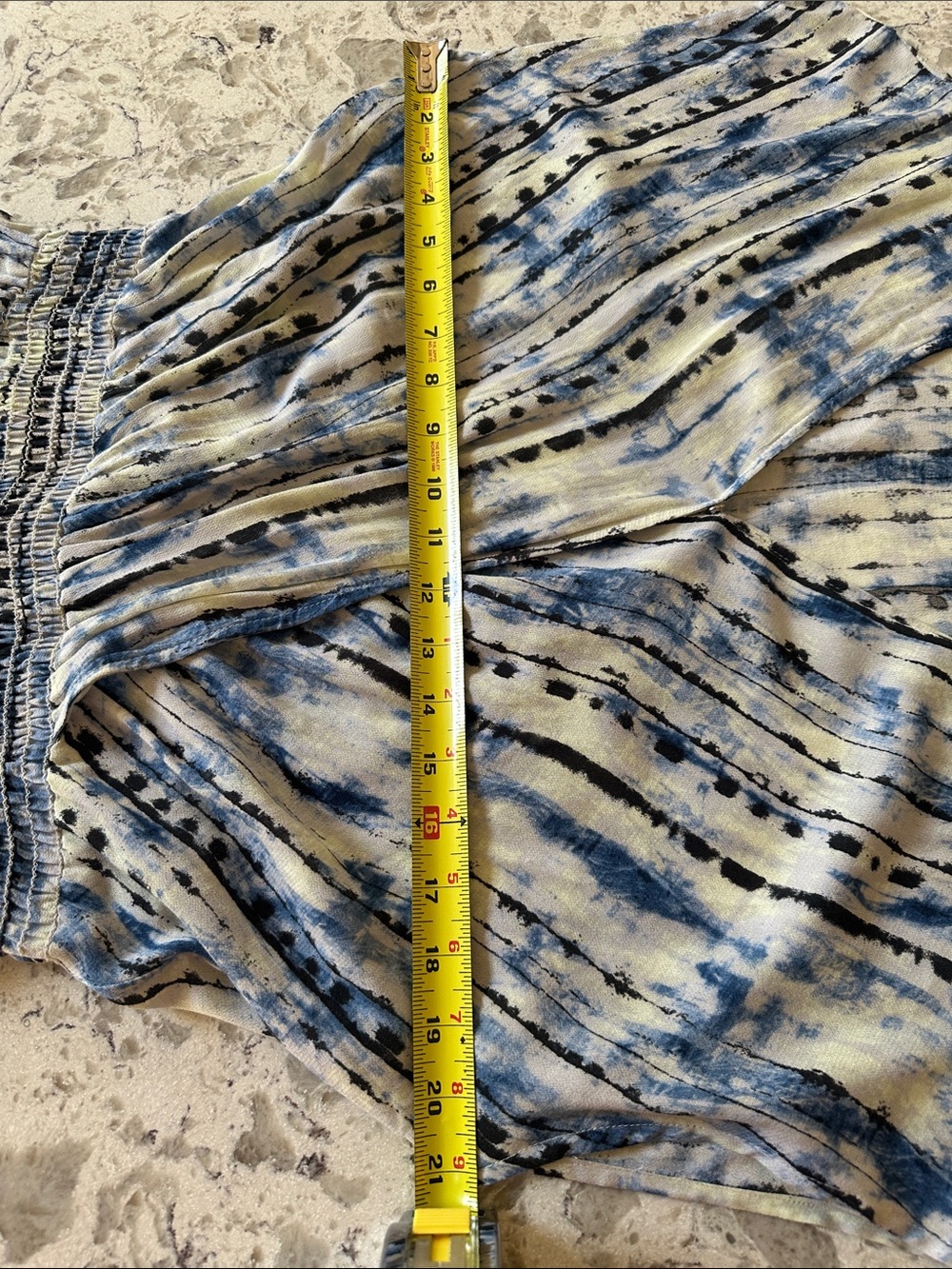 Gilli Blue and White Jumpsuit Romper with Pockets Size Large NWOT - Picture 7 of 13